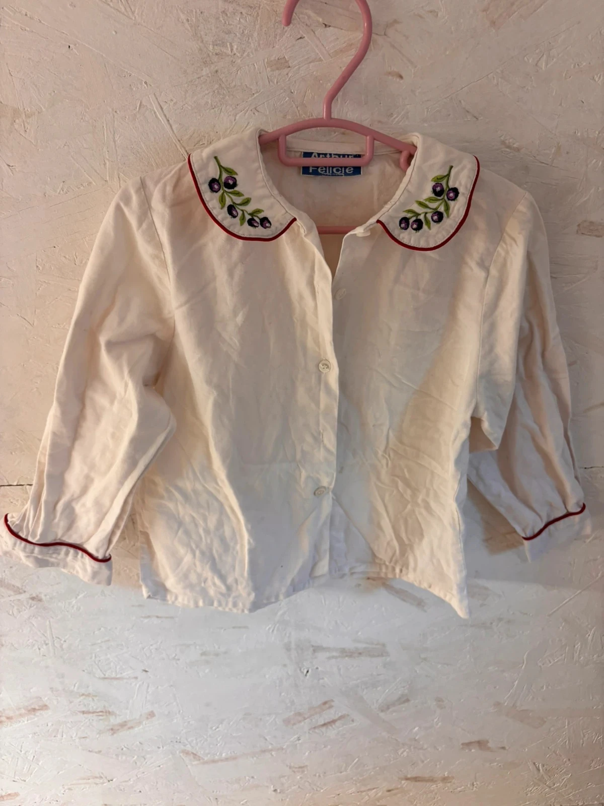 Adorable embroidered vintage blouse Arthur et Félicie – 5 years (108 cm) – photo 3